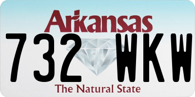 AR license plate 732WKW