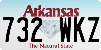 AR license plate 732WKZ
