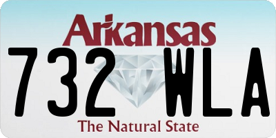 AR license plate 732WLA
