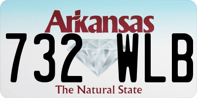 AR license plate 732WLB