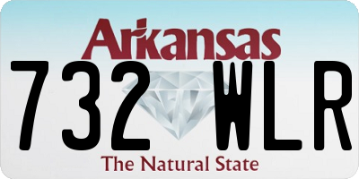AR license plate 732WLR