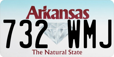 AR license plate 732WMJ
