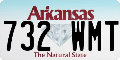 AR license plate 732WMT
