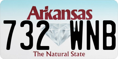 AR license plate 732WNB