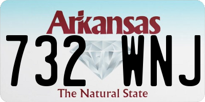 AR license plate 732WNJ