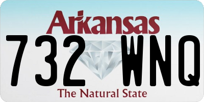 AR license plate 732WNQ