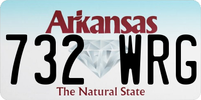 AR license plate 732WRG