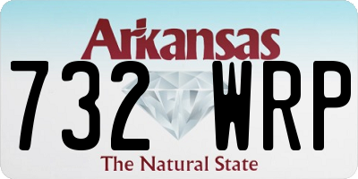 AR license plate 732WRP