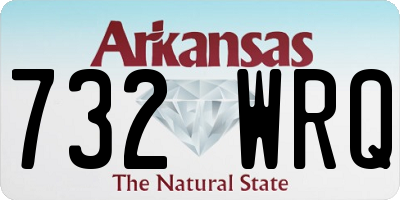 AR license plate 732WRQ