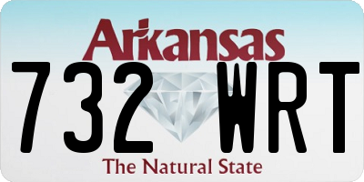AR license plate 732WRT