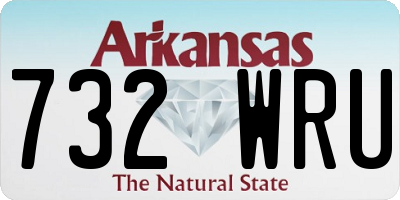 AR license plate 732WRU