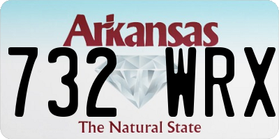 AR license plate 732WRX