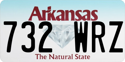 AR license plate 732WRZ