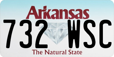 AR license plate 732WSC