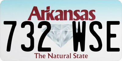 AR license plate 732WSE