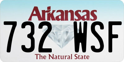 AR license plate 732WSF