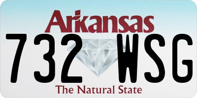 AR license plate 732WSG