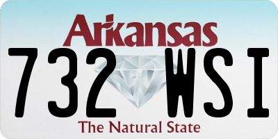 AR license plate 732WSI