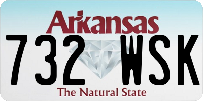 AR license plate 732WSK