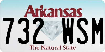 AR license plate 732WSM