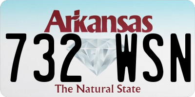 AR license plate 732WSN