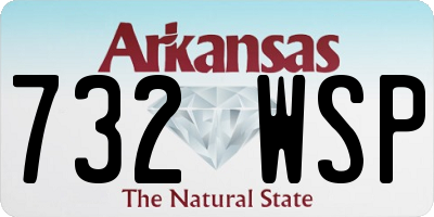 AR license plate 732WSP