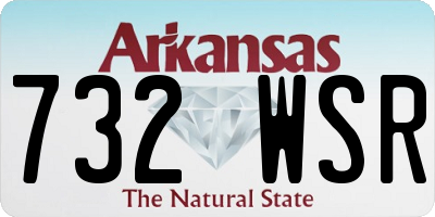 AR license plate 732WSR
