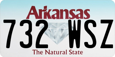 AR license plate 732WSZ