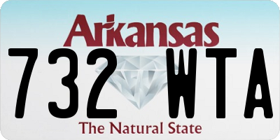 AR license plate 732WTA