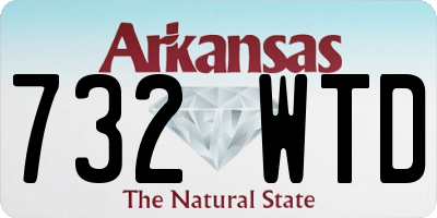 AR license plate 732WTD