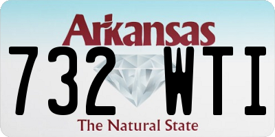 AR license plate 732WTI