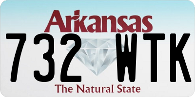 AR license plate 732WTK