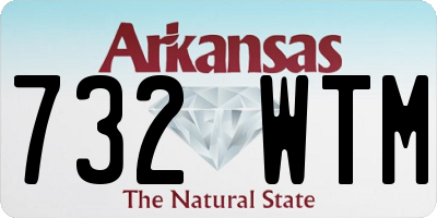 AR license plate 732WTM