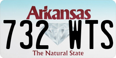 AR license plate 732WTS