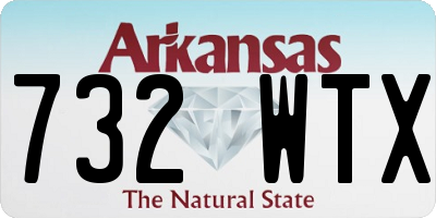 AR license plate 732WTX