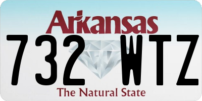 AR license plate 732WTZ