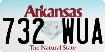 AR license plate 732WUA