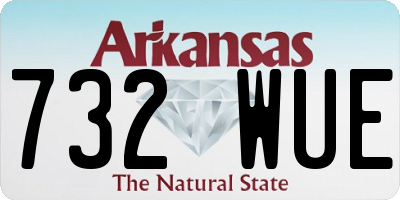 AR license plate 732WUE