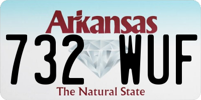 AR license plate 732WUF