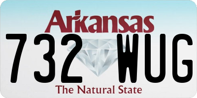 AR license plate 732WUG