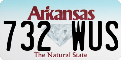 AR license plate 732WUS