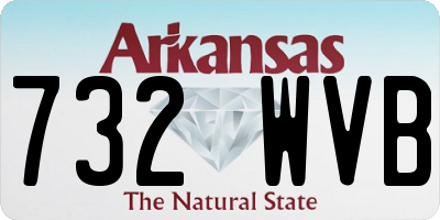 AR license plate 732WVB