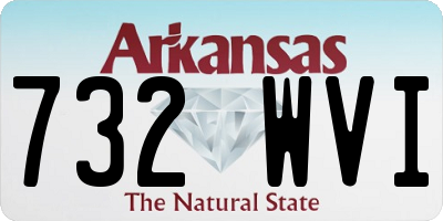 AR license plate 732WVI
