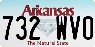 AR license plate 732WVO