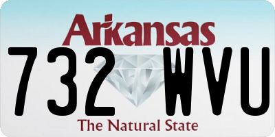 AR license plate 732WVU