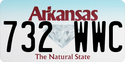 AR license plate 732WWC