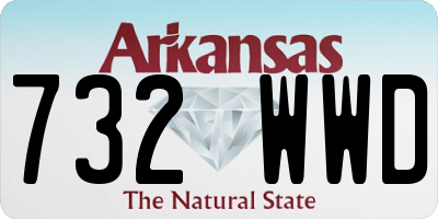 AR license plate 732WWD