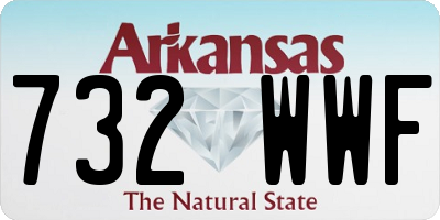 AR license plate 732WWF