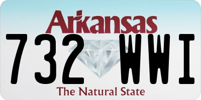 AR license plate 732WWI