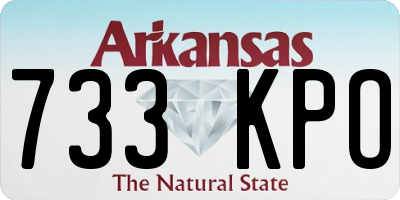 AR license plate 733KPO